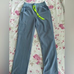 Figs Heather Indigo Kade Cargo scrub pants